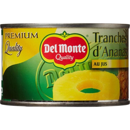 Del Monte Tranches d'Ananas au Jus 220g x3