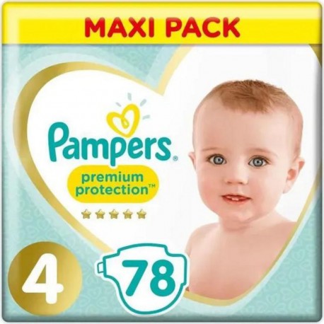 PAMPERS X78 MEGA PREM PROT T4 PAM