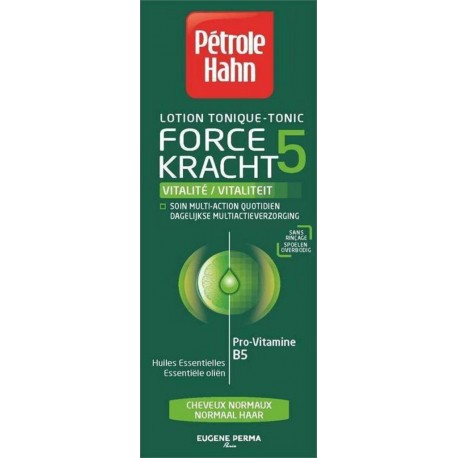Pétrole Hahn Lotion Force 5 Vitalité Cheveux Normaux 300ml (lot de 2)