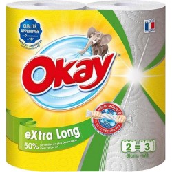 Okay Extra Long Essuie-tout 4 Rouleaux