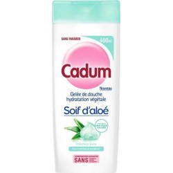 Cadum Gelée de Douche Hydratation Végétale Soif d’Aloé 400ml