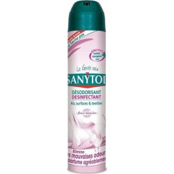 Sanytol Désodorisant Désinfectant Air Surfaces Et Textiles Senteur Fleurs Blanches 300ml