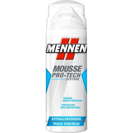 Mennen Mousse Pro-Tech Systeme Hypoallergénique Peaux Sensibles 250ml