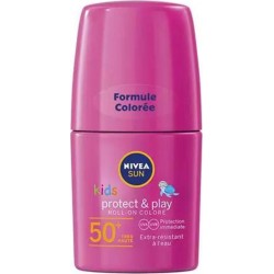 Nivea Sun Kids Roll-On Coloré Rouge Protect & Play SPF50 50ml