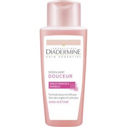 DIADERMINE Dissolvant Douceur Ongles Frailes & Sensibles Sans Acétone 125ml