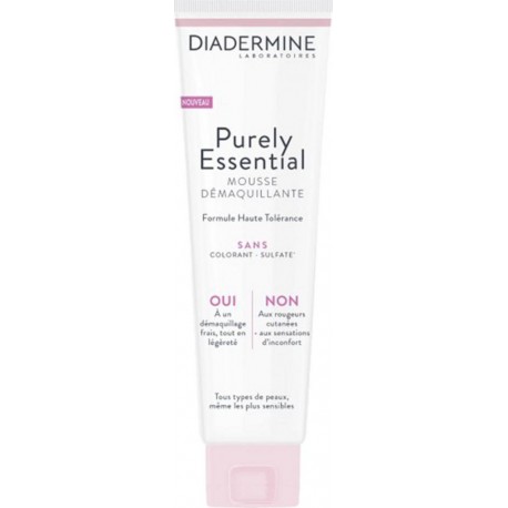 DIADERMINE Purely Essential Mousse Démaquillante Formule Haute Tolérance 150ml