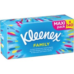 Kleenex Family Maxi Pack Boîte de 140 Mouchoirs