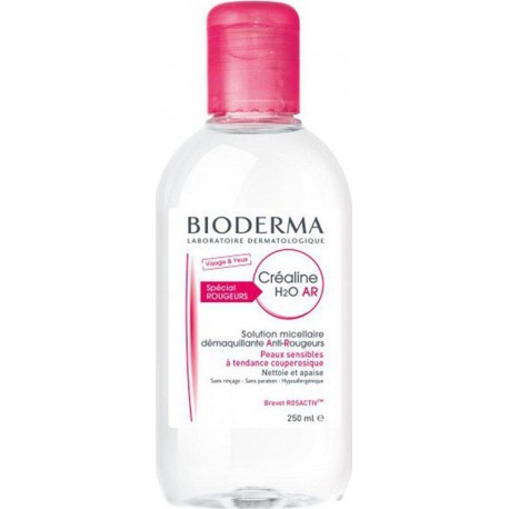 BIODERMA Créaline H2O AR Solution Micellaire Démaquillante Anti-Rougeurs Peaux Sensibles 250ml