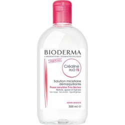 BIODERMA Créaline H2O TS Solution Micellaire Démaquillante Peaux Sensibles Très Sèches 500ml