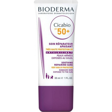 BIODERMA Cicabio SPF 50+ Soin Réparateur Apaisant Très Haute Protection UV 30ml