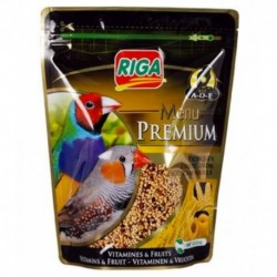 Riga Menu Premium Pour Oiseaux Exotiques Vitamines Et Fruits 800g (lot de 2)