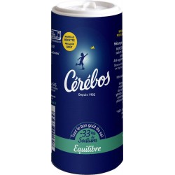 Cérébos Sel Equilibre -33% Sodium 90g (lot de 10)